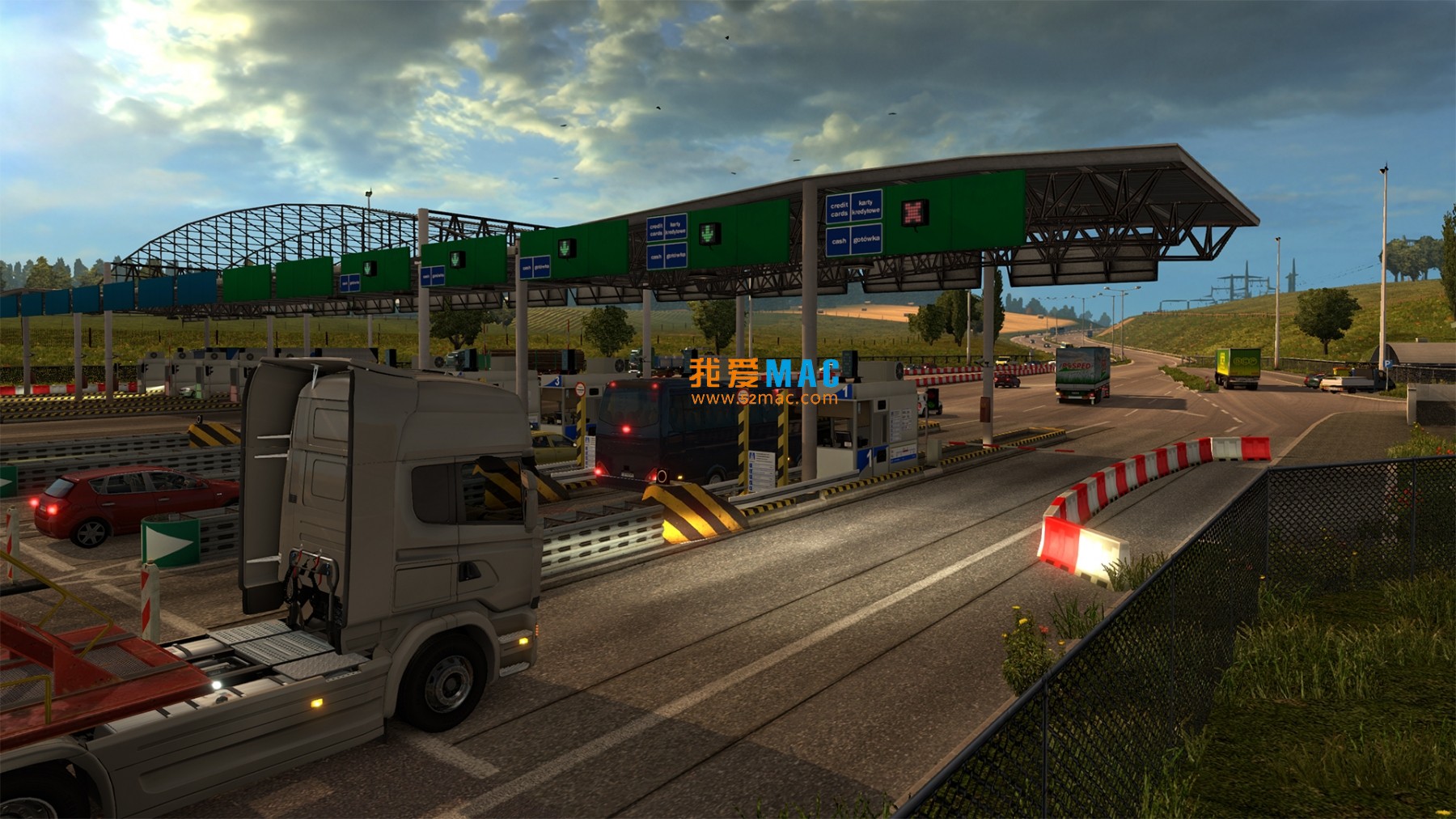 Euro Truck Simulator 2 for Mac 欧洲卡车模拟游戏 中文版下载 