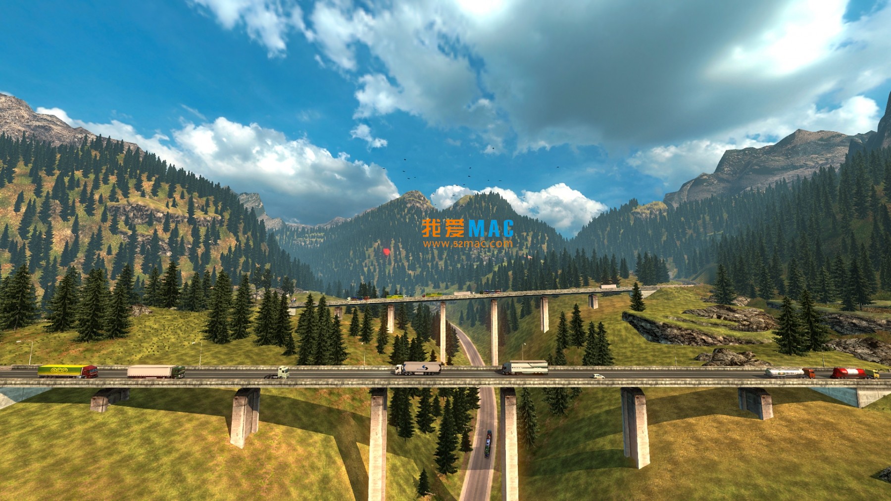 Euro Truck Simulator 2 for Mac 欧洲卡车模拟游戏 中文版下载 