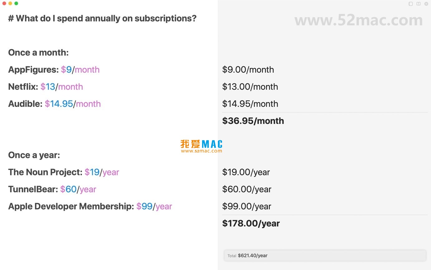Soulver 3 for Mac v3.8.0 内置计算器的智能记事本 中文破解版下载