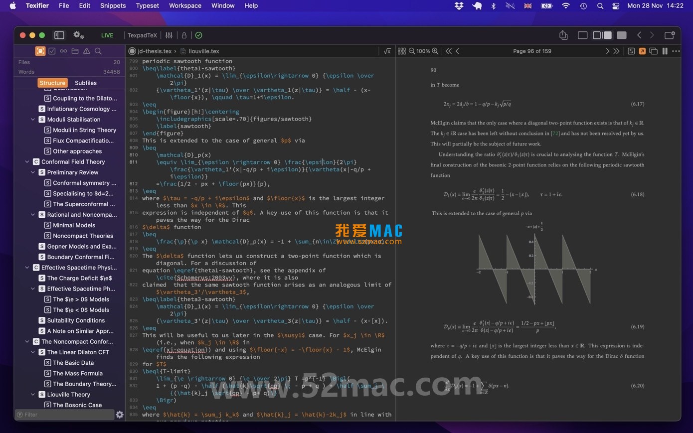 Texifier for Mac v1.9.21 强大的LaTeX编辑器 中文破解版下载