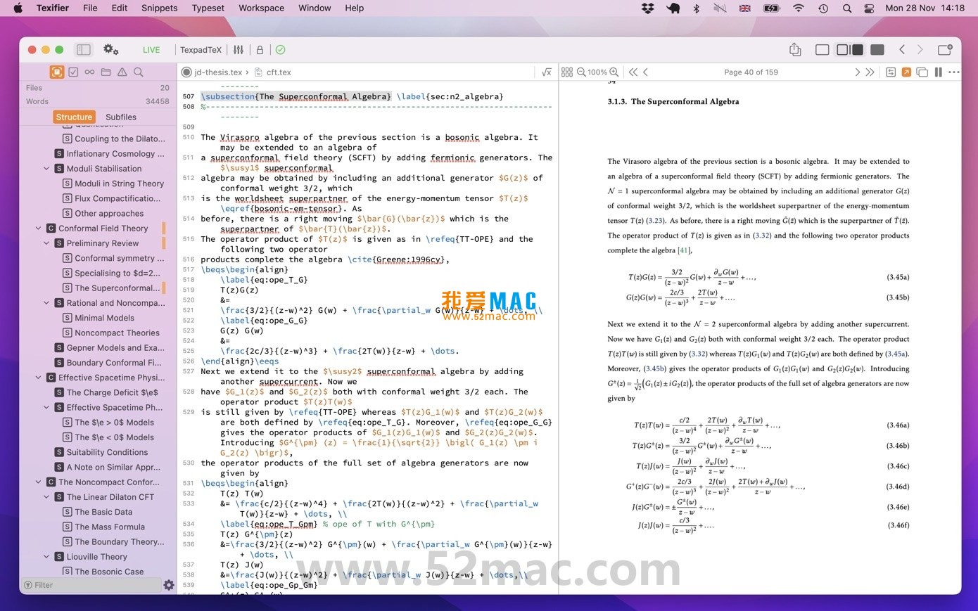Texifier for Mac v1.9.21 强大的LaTeX编辑器 中文破解版下载