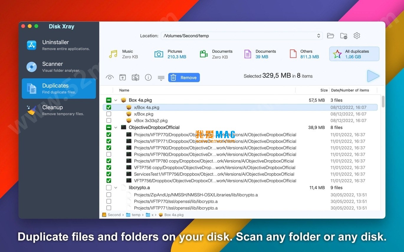 Disk Xray for Mac v4.1.2 查找重复清理磁盘工具 破解版下载