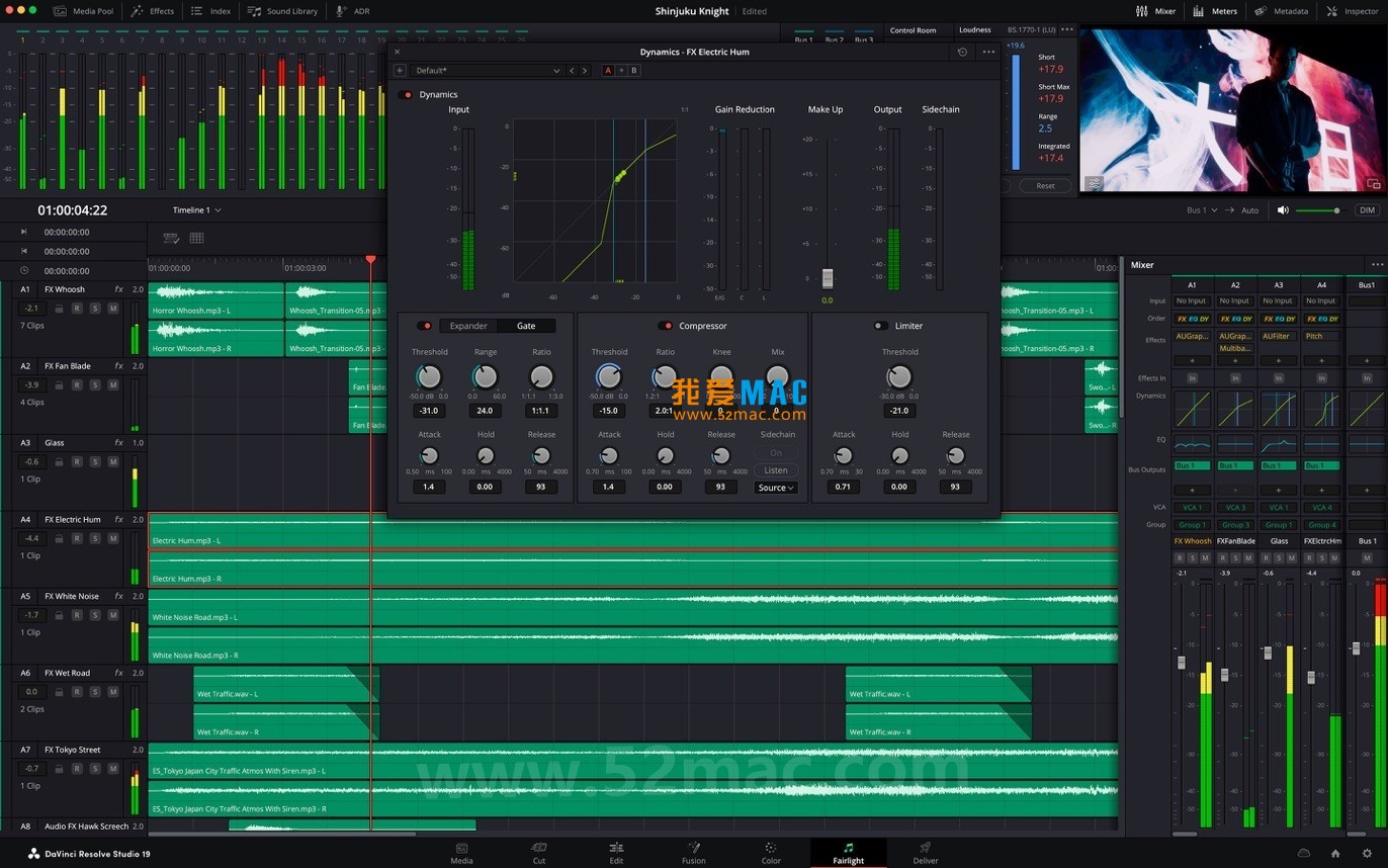 DaVinci Resolve Studio for Mac v19.0.2 达芬奇调色 中文破解版下载