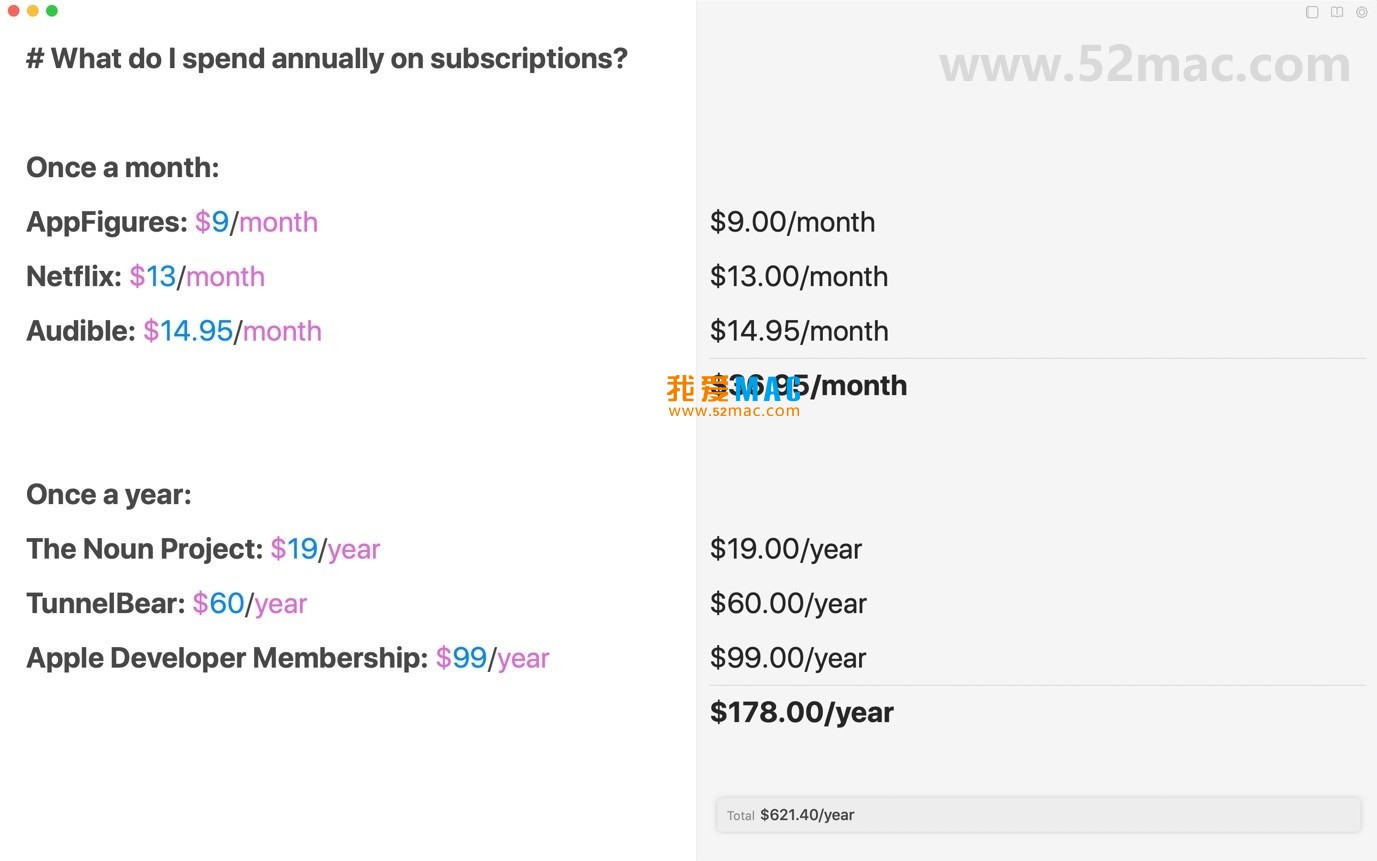 Soulver 3 for Mac v3.14.1 内置计算器的智能记事本 中文破解版