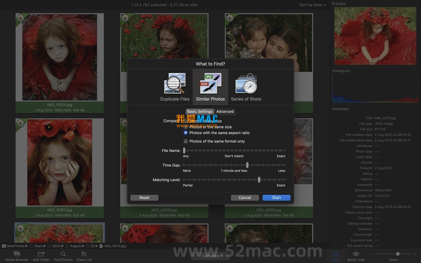 PhotoSweeper X for Mac v5.0.0 查找相似或重复照片 破解版下载