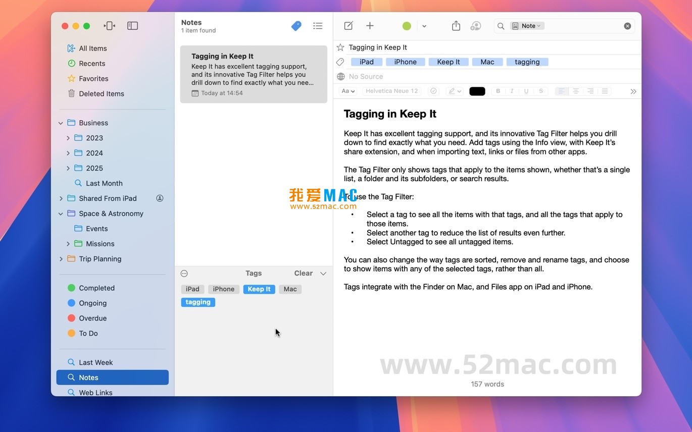 Keep It for Mac v2.6.6 笔记和文件管理软件 破解版下载