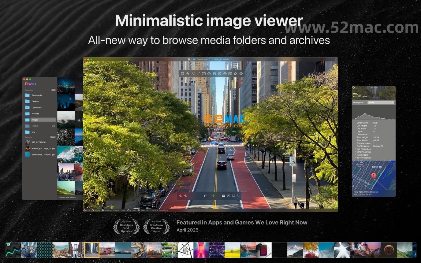 Pixea for Mac v7.0 图像查看器与视频播放器 中文破解版下载
