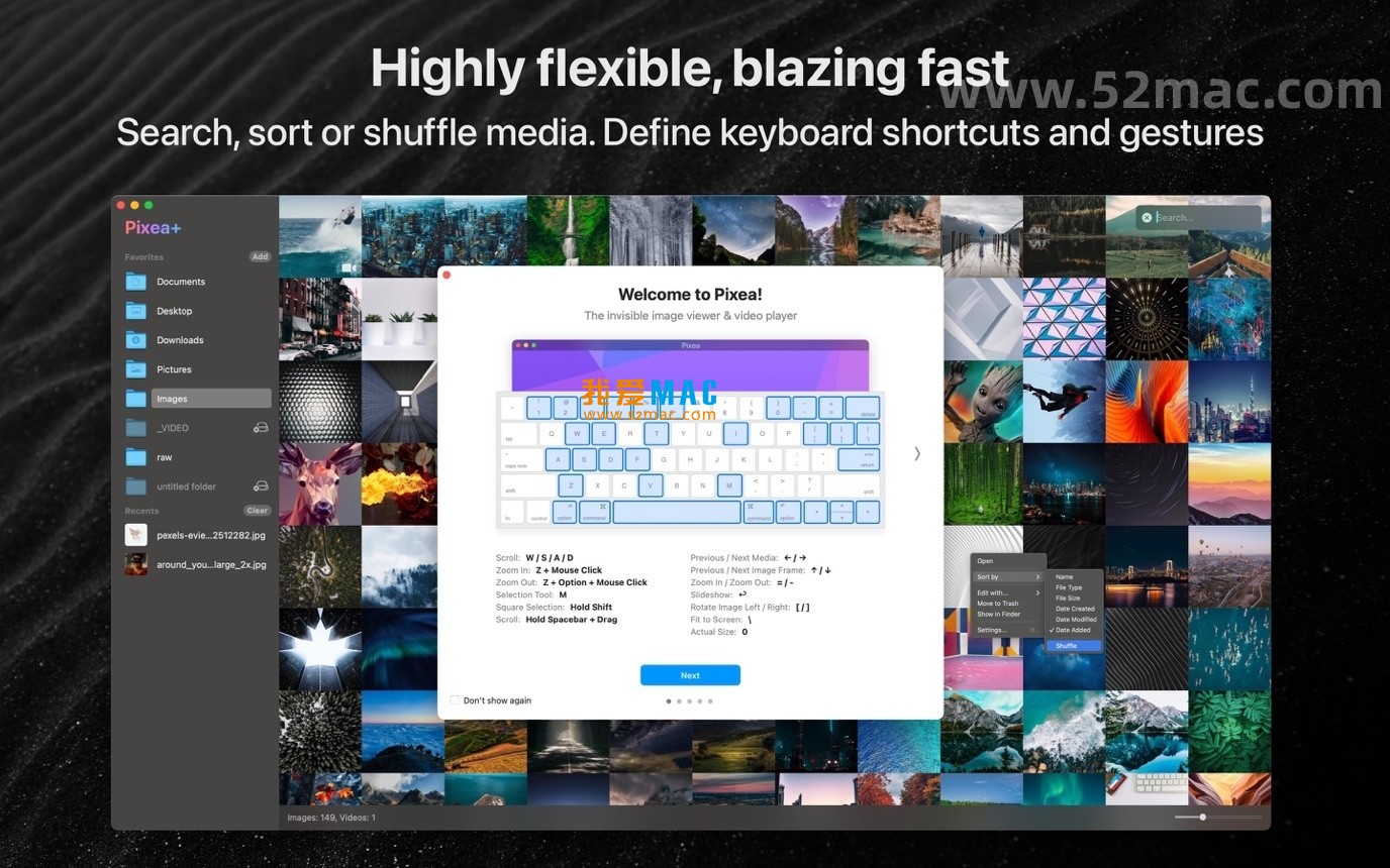 Pixea for Mac v7.0 图像查看器与视频播放器 中文破解版下载