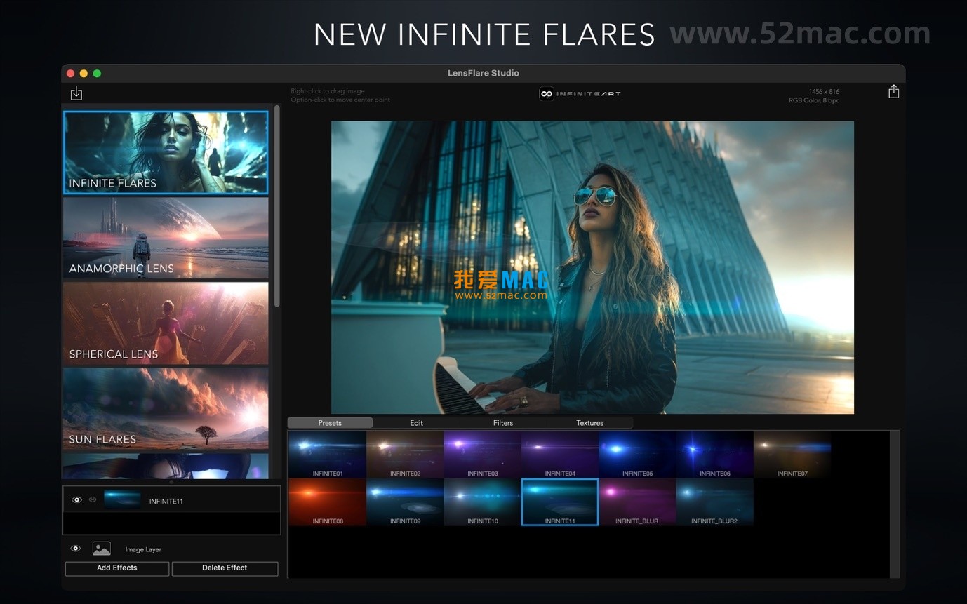 LensFlare Studio 2 for Mac v1.0 镜头光晕光学效果 破解版下载