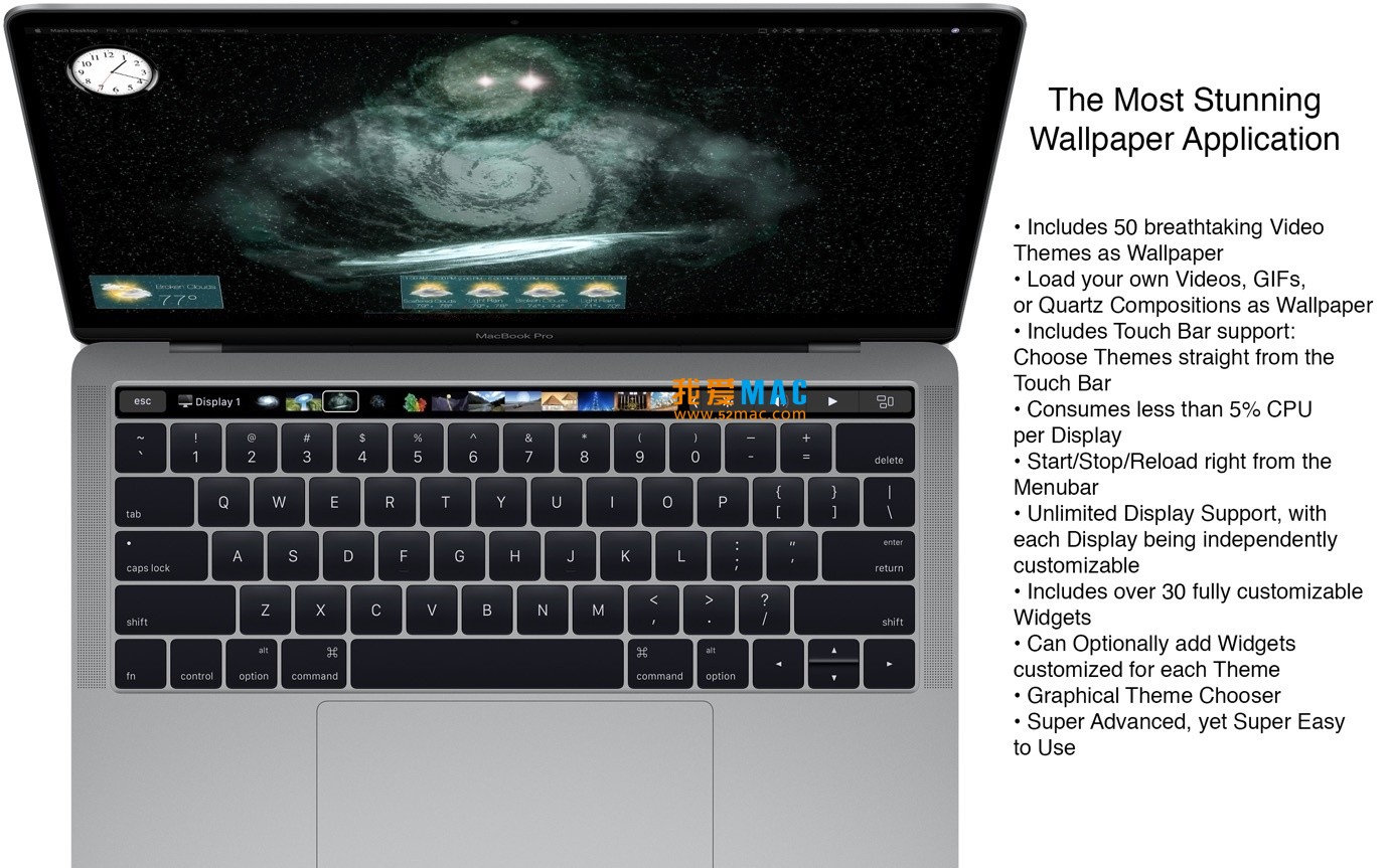 Mach Desktop for Mac v3.1.1 3D动态桌面壁纸 破解版下载