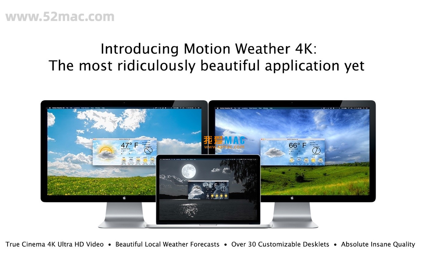 Motion Weather 4K for Mac v1.2.1 天气壁纸软件 破解版下载