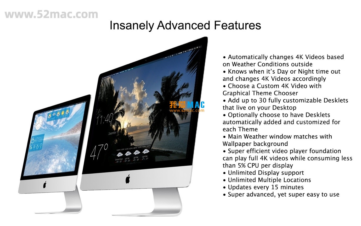 Motion Weather 4K for Mac v1.2.1 天气壁纸软件 破解版下载