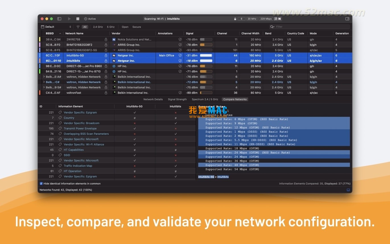 WiFi Explorer Pro for Mac v3.8 WiFi扫描诊断工具 破解版下载