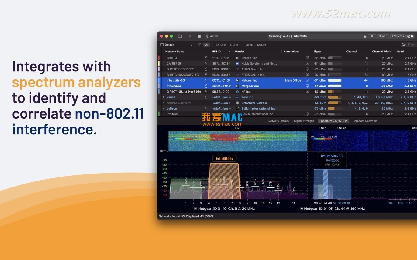 WiFi Explorer Pro for Mac v3.8 WiFi扫描诊断工具 破解版下载