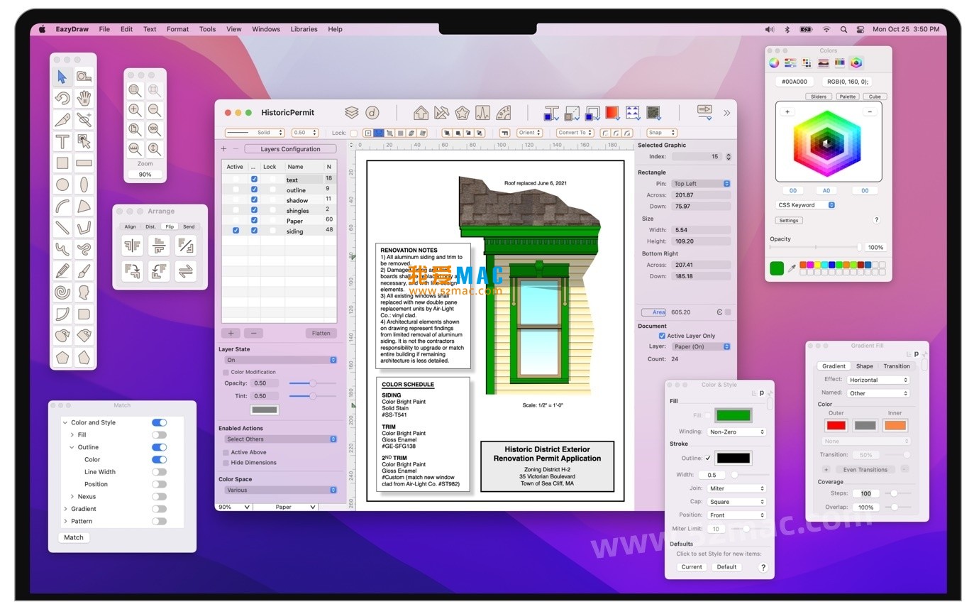 EazyDraw for Mac v12.2.1 绘图制图软件 中文破解版下载