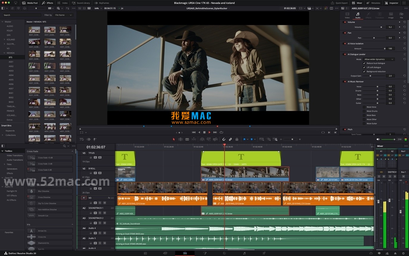 DaVinci Resolve Studio for Mac v20.2.2 达芬奇调色 中文破解版下载