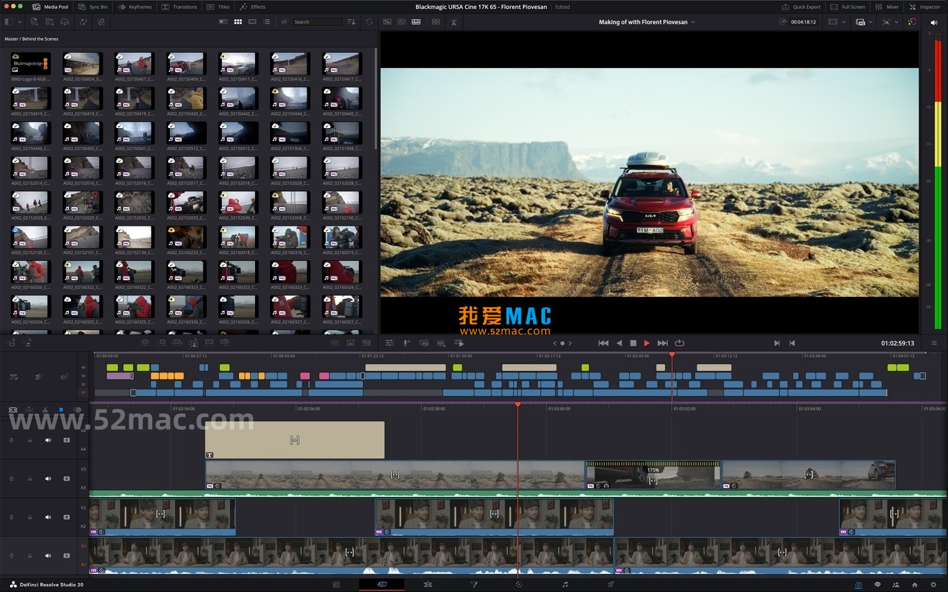DaVinci Resolve Studio for Mac v20.2.2 达芬奇调色 中文破解版下载