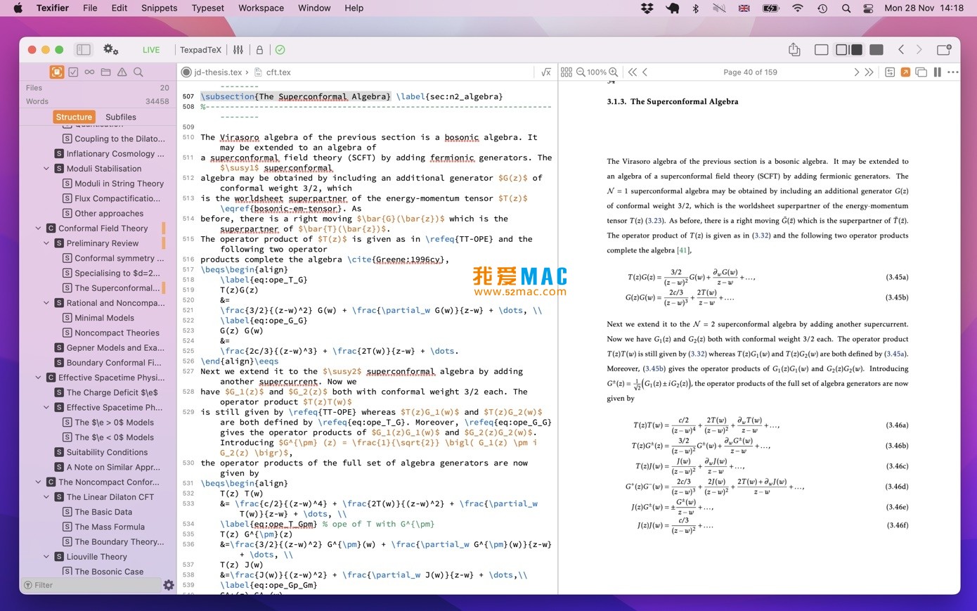 Texifier for Mac v1.9.32 强大的LaTeX编辑器 中文破解版下载