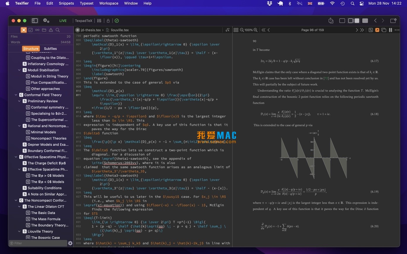 Texifier for Mac v1.9.32 强大的LaTeX编辑器 中文破解版下载