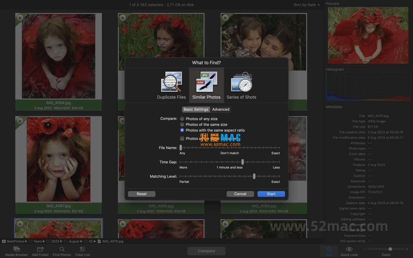 PhotoSweeper X for Mac v5.1.2 查找相似或重复照片 破解版下载
