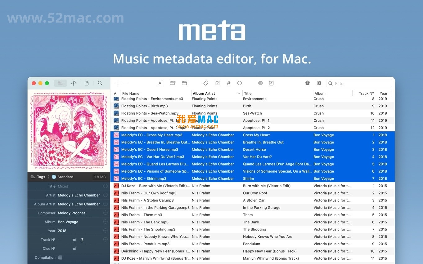 Meta for Mac v2.3 数字音乐标签编辑器 破解版下载