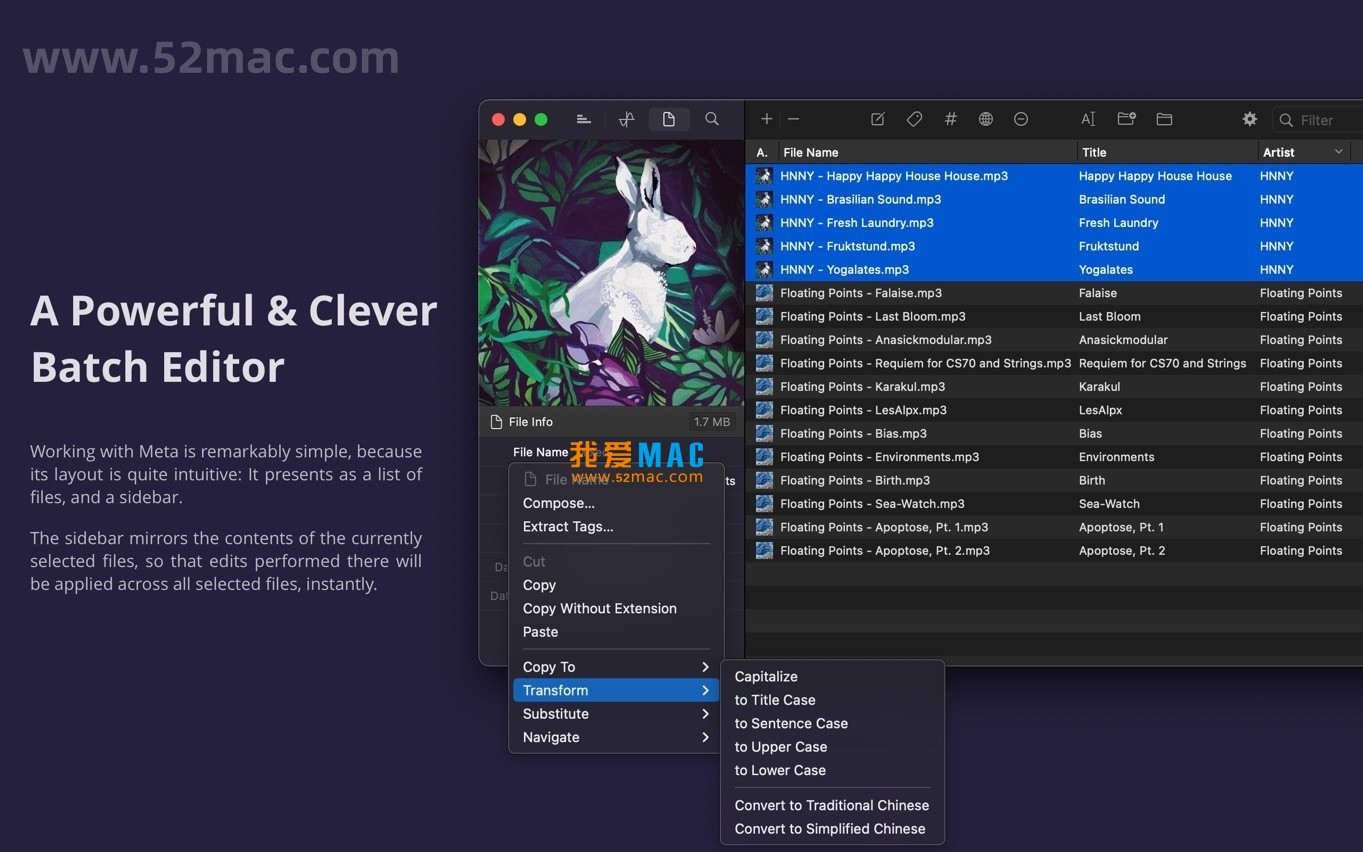 Meta for Mac v2.3 数字音乐标签编辑器 破解版下载