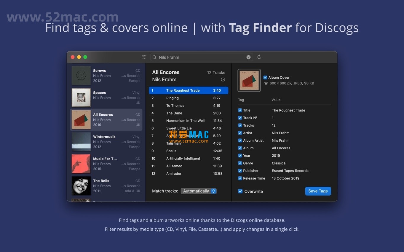 Meta for Mac v2.3 数字音乐标签编辑器 破解版下载
